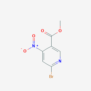 molecular formula C7H5BrN2O4 B14018220 Methyl 6-bromo-4-nitropyridine-3-carboxylate CAS No. 66092-64-6