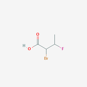 molecular formula C4H6BrFO2 B14018267 Butanoicacid, 2-bromo-3-fluoro- CAS No. 50884-93-0