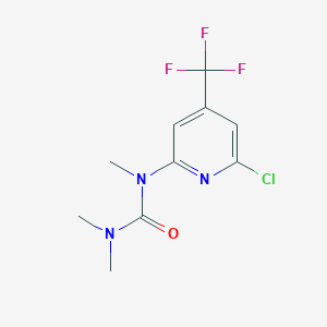 molecular formula C10H11ClF3N3O B1401827 1-(6-Chloro-4(-trifluoromethyl)pyridin-2-yl)-1,3,3-trimethylurea CAS No. 1311278-57-5