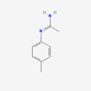 molecular formula C9H12N2 B14018281 N'-(4-methylphenyl)ethanimidamide CAS No. 14277-01-1