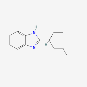 molecular formula C14H20N2 B14018316 2-(2-Ethylpentyl)benzimidazole CAS No. 99206-53-8