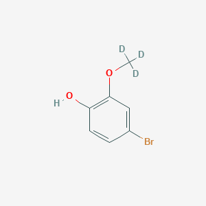 molecular formula C7H7BrO2 B14018412 2-(Methoxy-d3)-4-bromophenol CAS No. 1185310-16-0