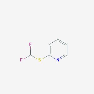 molecular formula C6H5F2NS B14018446 2-((Difluoromethyl)thio)pyridine 