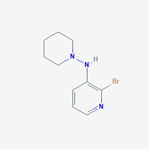 molecular formula C10H14BrN3 B1401845 2-bromo-N-(piperidin-1-yl)pyridin-3-amine CAS No. 1713160-14-5