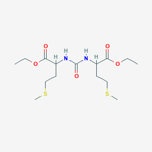molecular formula C15H28N2O5S2 B14018469 Ethyl 2-[(1-ethoxycarbonyl-3-methylsulfanyl-propyl)carbamoylamino]-4-methylsulfanyl-butanoate CAS No. 70779-91-8