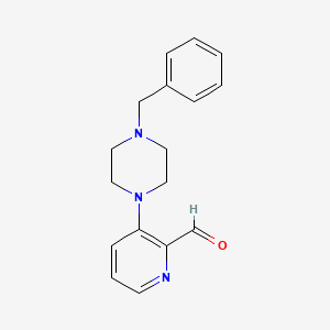 molecular formula C17H19N3O B1401847 3-(4-Benzylpiperazin-1-yl)picolinaldehyde CAS No. 1779134-03-0