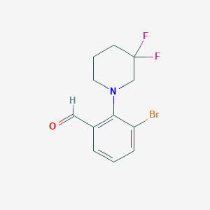 3-Bromo-2-(3,3-difluoropiperidin-1-yl)benzaldehyde