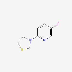 molecular formula C8H9FN2S B1401851 3-(5-Fluoropyridin-2-yl)thiazolidine CAS No. 1707358-04-0