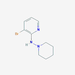 molecular formula C10H14BrN3 B1401854 3-bromo-N-(piperidin-1-yl)pyridin-2-amine CAS No. 1556573-66-0