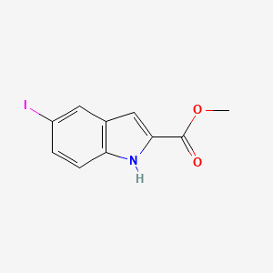 molecular formula C10H8INO2 B14018581 Methyl 5-iodo-1H-indole-2-carboxylate 