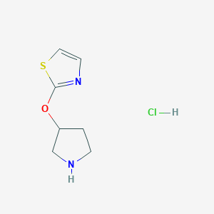 2-(Pyrrolidin-3-yloxy)thiazole hydrochloride