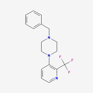 molecular formula C17H18F3N3 B1401863 1-Benzyl-4-(2-(trifluoromethyl)-pyridin-3-yl)piperazine CAS No. 1774898-22-4