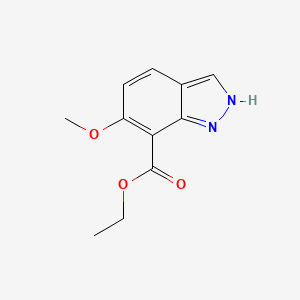 molecular formula C11H12N2O3 B14018645 ethyl 6-methoxy-2H-indazole-7-carboxylate 