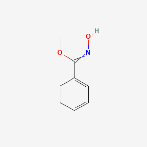 molecular formula C8H9NO2 B14018656 Methyl N-hydroxybenzimidate 