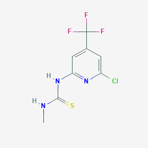 molecular formula C8H7ClF3N3S B1401867 1-(6-Chloro-4-trifluoromethyl-pyridin-2-yl)-3-methyl-thiourea CAS No. 1311278-36-0