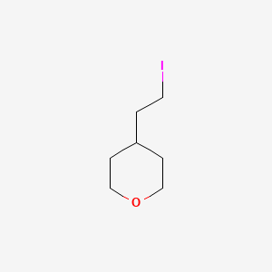 molecular formula C7H13IO B1401872 4-(2-iodoethyl)tetrahydro-2H-pyran CAS No. 4677-16-1