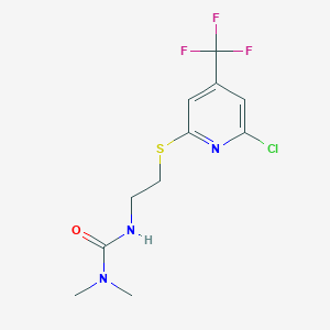 3-[2-(6-Chloro-4-trifluoromethyl-pyridin-2-ylsulfanyl)-ethyl]-1,1-dimethyl-urea