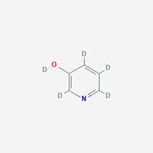molecular formula C5H5NO B14018830 3-Hydroxypyridine-D5 
