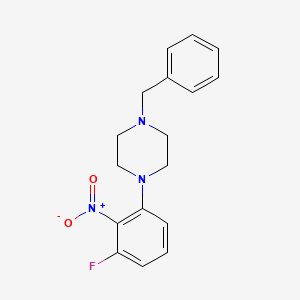 molecular formula C17H18FN3O2 B1401886 2-(4-Benzylpiperazin-1-yl)-6-fluoronitrobenzene CAS No. 1779127-56-8