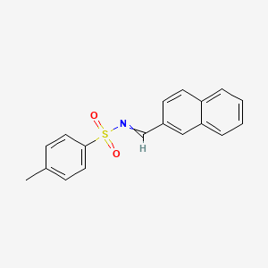 molecular formula C18H15NO2S B14018882 4-Methyl-N-[(naphthalen-2-yl)methylidene]benzene-1-sulfonamide CAS No. 17692-84-1