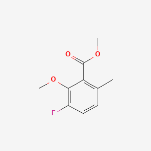 molecular formula C10H11FO3 B14018908 Methyl 3-fluoro-2-methoxy-6-methylbenzoate 