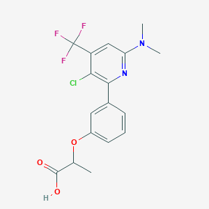 2-[3-(3-Chloro-6-dimethylamino-4-trifluoromethyl-pyridin-2-yl)-phenoxy]-propionic acid