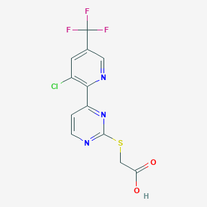 [4-(3-Chloro-5-trifluoromethyl-pyridin-2-yl)-pyrimidin-2-ylsulfanyl]-acetic acid