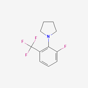molecular formula C11H11F4N B1401896 1-(2-Fluoro-6-(trifluoromethyl)phenyl)pyrrolidine CAS No. 1779121-69-5