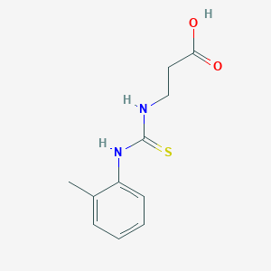 molecular formula C11H14N2O2S B14018968 N-[(2-Methylphenyl)carbamothioyl]-beta-alanine CAS No. 52060-67-0