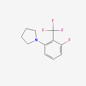 molecular formula C11H11F4N B1401898 1-(3-Fluoro-2-(trifluoromethyl)phenyl)pyrrolidine CAS No. 1779121-98-0