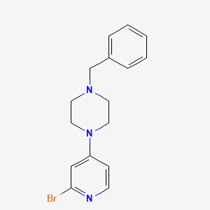 molecular formula C16H18BrN3 B1401901 1-Benzyl-4-(2-bromopyridin-4-yl)piperazine CAS No. 1707358-07-3