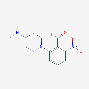 molecular formula C14H19N3O3 B1401902 2-(4-(Dimethylamino)piperidin-1-yl)-6-nitrobenzaldehyde CAS No. 1707377-90-9