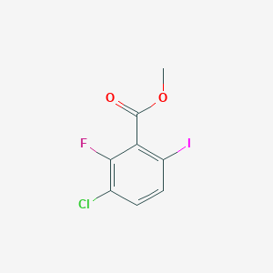 molecular formula C8H5ClFIO2 B14019032 Methyl 3-chloro-2-fluoro-6-iodobenzoate 