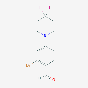 2-Bromo-4-(4,4-difluoropiperidin-1-yl)benzaldehyde