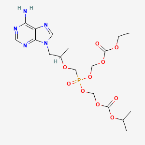 molecular formula C18H28N5O10P B14019065 Tenofovir Disopropyl Ethyl Diester 