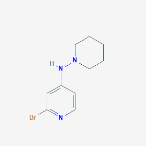 molecular formula C10H14BrN3 B1401907 2-bromo-N-(piperidin-1-yl)pyridin-4-amine CAS No. 1713163-39-3