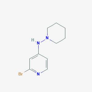 2-bromo-N-(piperidin-1-yl)pyridin-4-amine
