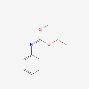 molecular formula C11H15NO2 B14019087 Diethyl phenylcarbonimidate CAS No. 6263-08-7