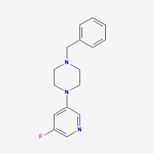 molecular formula C16H18FN3 B1401914 1-Benzyl-4-(5-fluoropyridin-3-yl)piperazine CAS No. 1713160-01-0