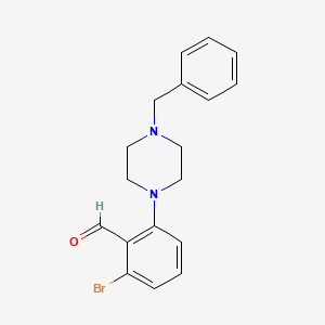 2-(4-Benzylpiperazin-1-yl)-6-bromobenzaldehyde