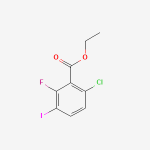 molecular formula C9H7ClFIO2 B14019193 Ethyl 6-chloro-2-fluoro-3-iodobenzoate 