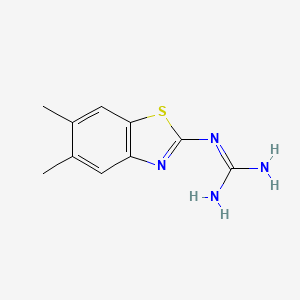 N-(5,6-dimethyl-1,3-benzothiazol-2-yl)guanidine