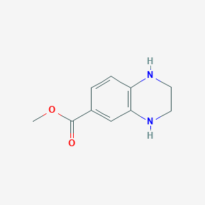 molecular formula C10H12N2O2 B1401926 Methyl 1,2,3,4-tetrahydroquinoxaline-6-carboxylate CAS No. 90918-37-9