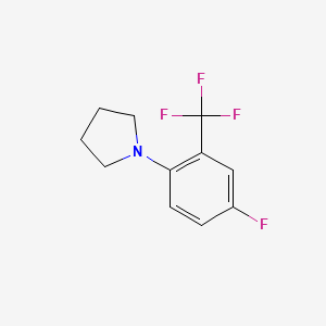 molecular formula C11H11F4N B1401929 1-(4-Fluoro-2-(trifluoromethyl)phenyl)pyrrolidine CAS No. 1707581-16-5
