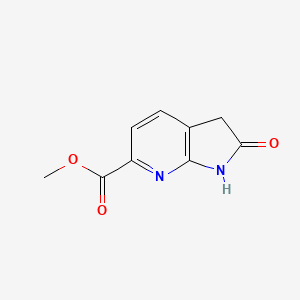 molecular formula C9H8N2O3 B1401934 Methyl 2-oxo-2,3-dihydro-1H-pyrrolo[2,3-B]pyridine-6-carboxylate CAS No. 1227268-70-3