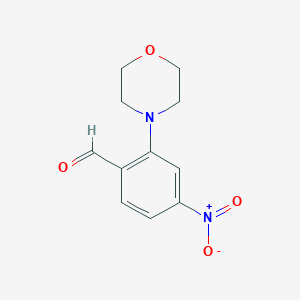 molecular formula C11H12N2O4 B1401941 2-Morpholino-4-nitrobenzaldehyde CAS No. 1707580-90-2