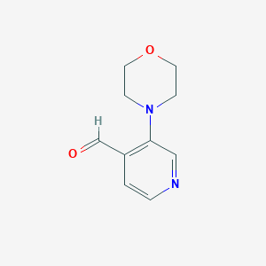 molecular formula C10H12N2O2 B1401943 3-Morpholinoisonicotinaldehyde CAS No. 1707581-11-0