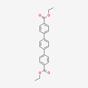 molecular formula C24H22O4 B14019463 ethyl 4-[4-(4-ethoxycarbonylphenyl)phenyl]benzoate CAS No. 37527-56-3