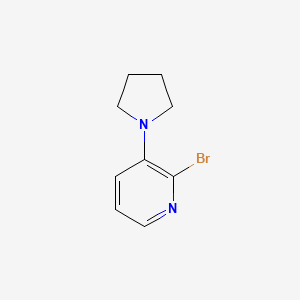 molecular formula C9H11BrN2 B1401948 2-溴-3-(吡咯啉-1-基)吡啶 CAS No. 1563531-38-3