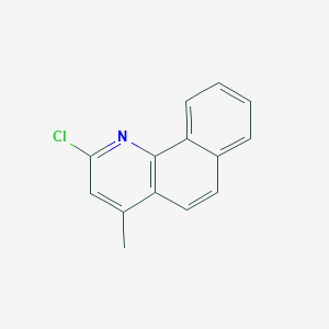 molecular formula C14H10ClN B14019512 2-Chloro-4-methylbenzo[h]quinoline CAS No. 61773-06-6